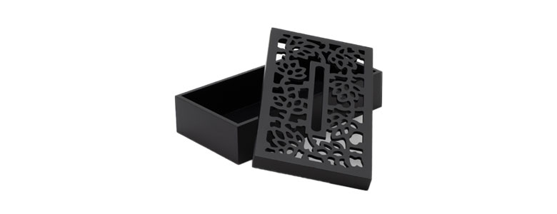 彫刻アートのティッシュケースカバー
