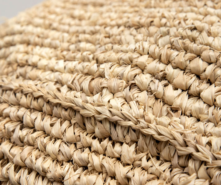 フロアクッション ラフィア 約 W 70 × H 32 クッション 座布団 [13881