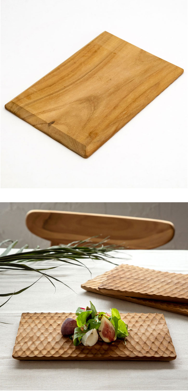 栗無垢材のプレート（木皿）☆大きめサイズ☆木製ラック・ウッドラック