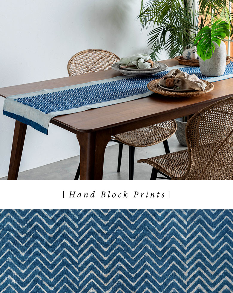 綿。インド製。テーブルランナー。