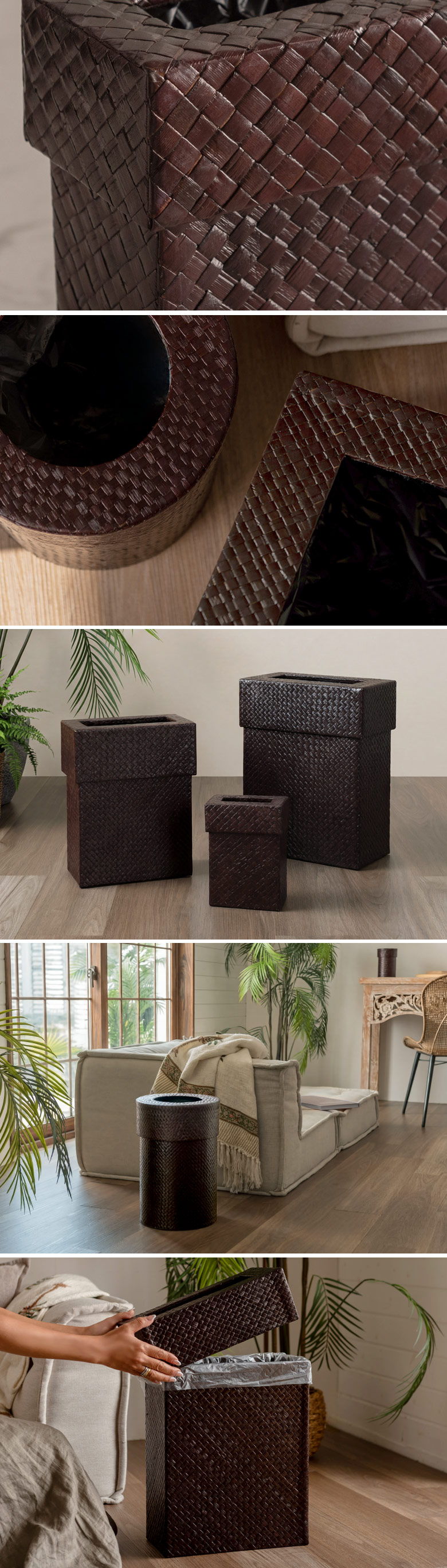 リビングやオフィスでソファ横などで活躍するごみ箱