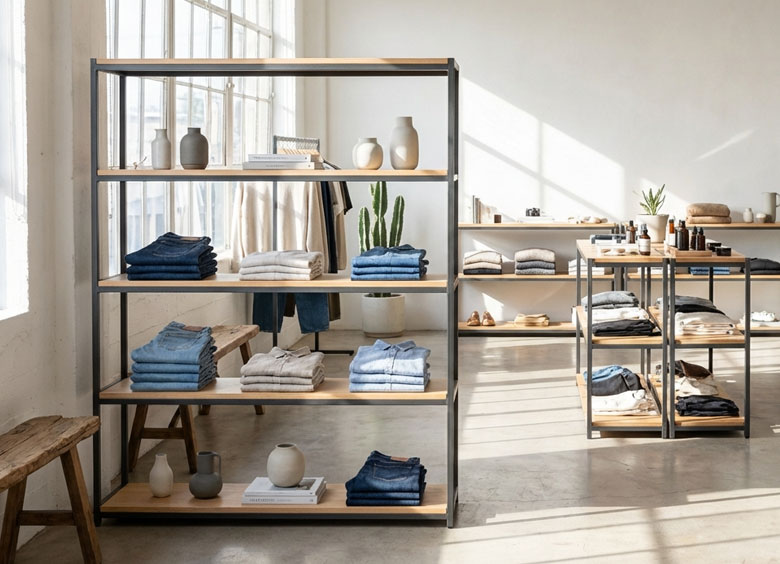 店舗空間に映えるディスプレイ什器