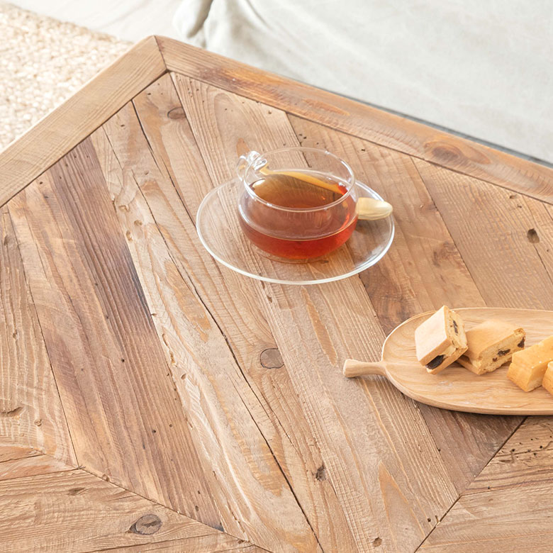 センターテーブル テーブル 木製 W 100 × D 100 × H 36 cm 正方形