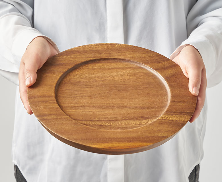 大きめサイズ木製のお皿