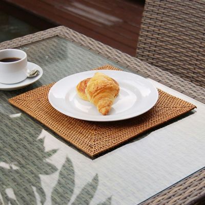 アタ製 アジアン ランチョンマット直径約30cm 円形タイプ 丸い