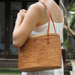 アタで編まれたかごバッグ[Eタイプ]