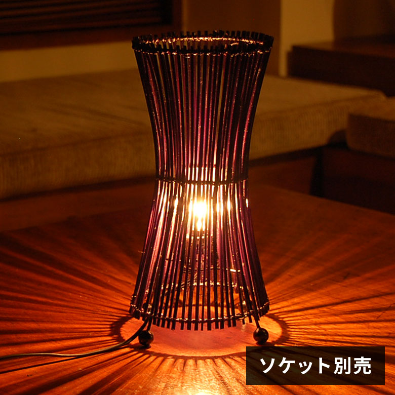 アジアン照明 パームツリーランプ コラムタイプ丸型 バリ 雑貨 アジア 