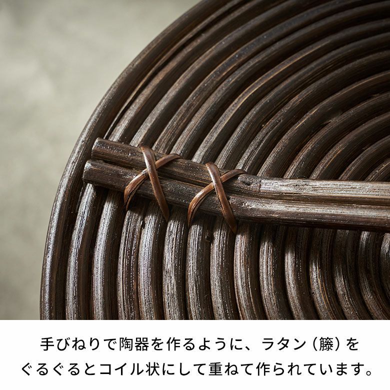 ごみ箱 ラタン 籐 ダストボックス フタ 付 見えない 丸型 約 W ごみ箱 ラタン 籐 ダストボックス フタ 付 見えない 丸型 約 W