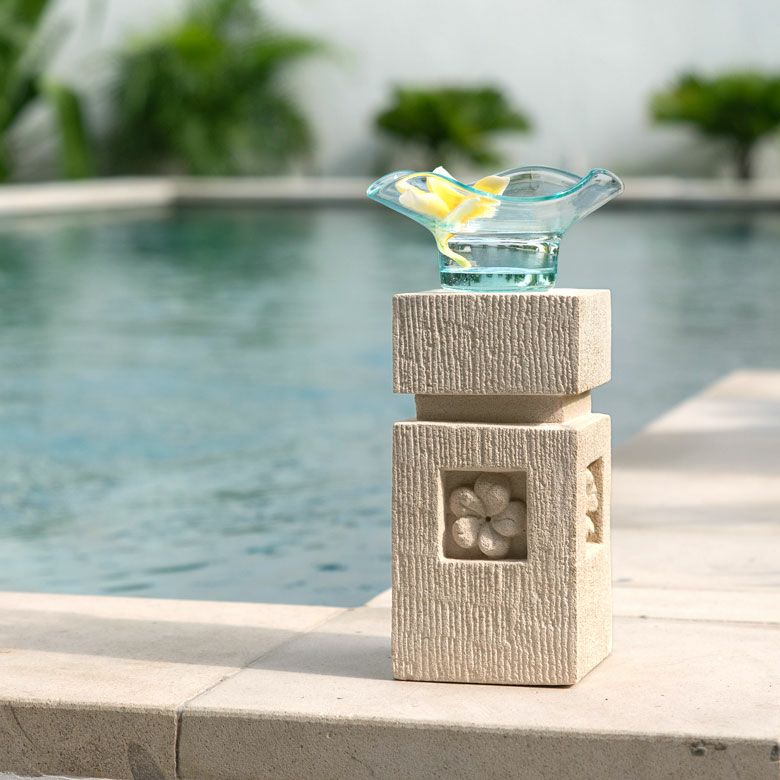 現代アート 石のお洒落な 壺 高さ94cm ヨーロピアン アジアン 【公式通販】