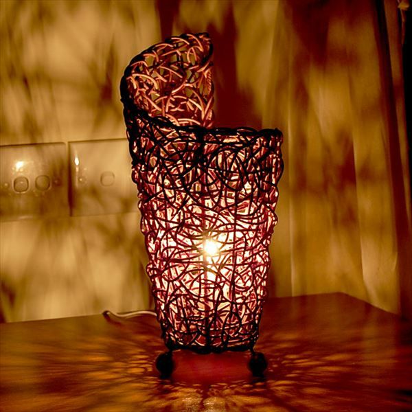 ラタン製フロアランプ ハイタイプ （フロアライト リゾート 照明  