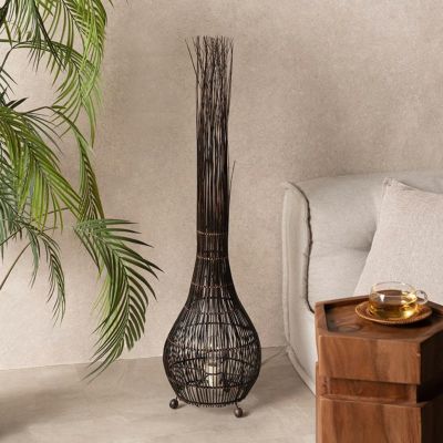 ラタン製フロアランプ ハイタイプ ラタンフロアランプカスタム - 恵州新三興照明有限公司