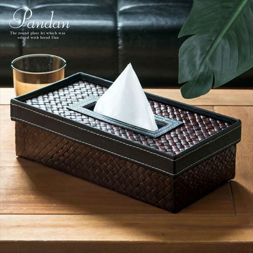 アタ製ティッシュケースカバー[ハイクオリティ][2802]【バリ雑貨