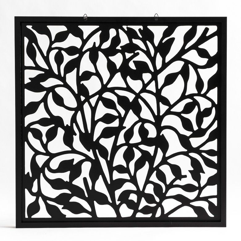 バリ島のリーフをモチーフにした大きなアートパネル[60×60cm][10781]【木彫りの壁掛けインテリアレリーフ欄間木製彫刻アート絵画ウッドパネルオブジェウォールデコレーション壁掛けアートバリ雑貨アジア雑貨アジアン雑貨モダンインテリアアートおしゃれ】