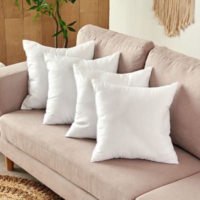 角型ヌードクッション40×40cm四角形 4個セット ヌードクッション 40cm 40×40cm 四角いクッション 正方形 角型 四角形 クッション 中身 クッションカバー用 ソファクッション ベッドクッション アジア工房 インテリ