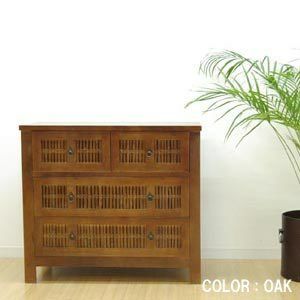 送料無料】アジアンバンブータンス4D[オーク色][CC4D-OAK