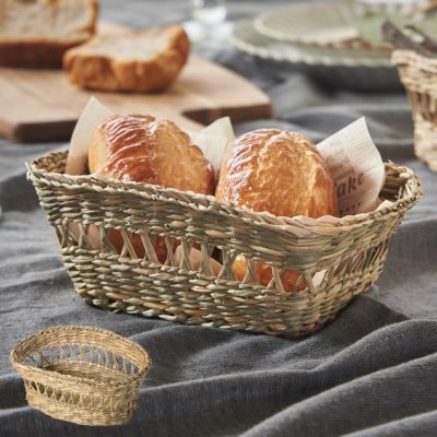 バスケット かごバスケット シーグラス製 収納 小物入れ かご カゴ バスケット ミニバスケット ミニサイズ キッチン収納 パン お菓子 収納カゴ 雑貨入れ 収納ケース バリ雑貨 エスニック おしゃれ かわいい 北欧 ア