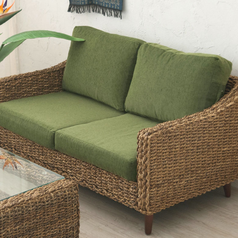 2人掛けソファ専用替えカバー2人掛け用カバーのみアジアンテイスト[96010-bk-96010-wh-96010-gr-96010-nbr-96010-nbe]【ソファカバー洗えるファブリックアジアンリゾートアジアン家具リゾートカバーリング】