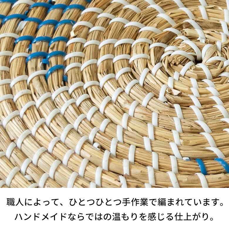 バスケットふた付き持ち手付きアフリカシーグラス製丸型39cm幅Lサイズかごバスケット収納セネガルバスケットサイザルバスケット蓋付きセネガルミニ高さ32cmおしゃれアジアン雑貨アフリカン[va51152]