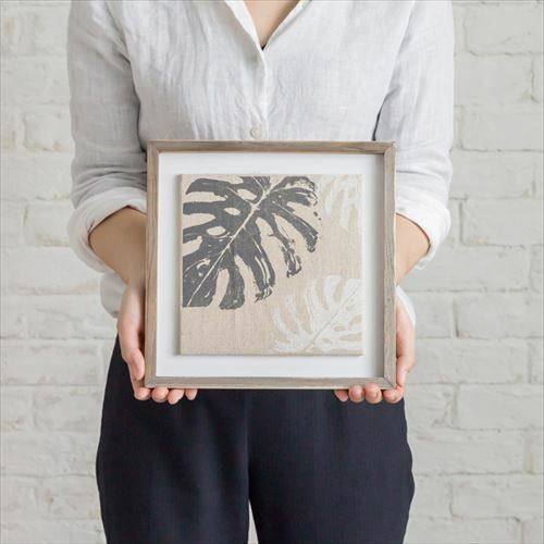 フランフラン アート モンステラ ボタニカル パネルアート