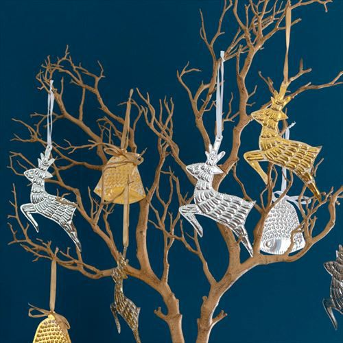 メール便対応】クリスマス オーナメント ベル アルミ製 [13818