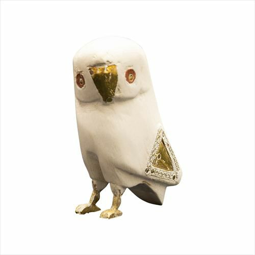 フクロウ スモール オブジェ ふくろう ウッド 真鍮 [94220-br