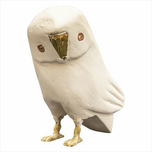 フクロウ ラージ オブジェ ふくろう ウッド 真鍮 [94221-br