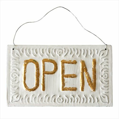 メール便対応】オープン ＆ クローズ ドアプレート OPEN CLOSE 両面
