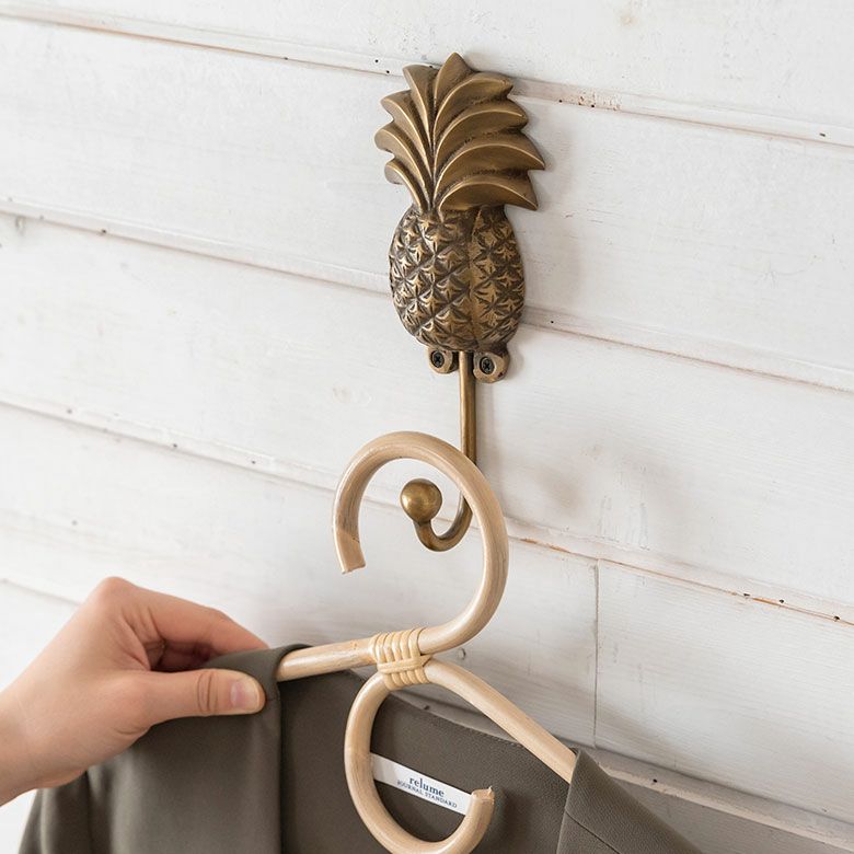 アンティーク真鍮製ロココスタイル ハンガーフック 高さ約180cm アンティーク真鍮製ロココスタイル ハンガーフック 高さ約180cm