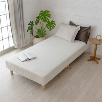 ベッド シングルベッド マットレスベッド ホワイト 高さ35cm [91405 