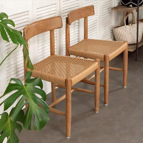 チークチェア（ナチュラル）　ダイニングチェア　無垢　teak シンプル 13738.jpg