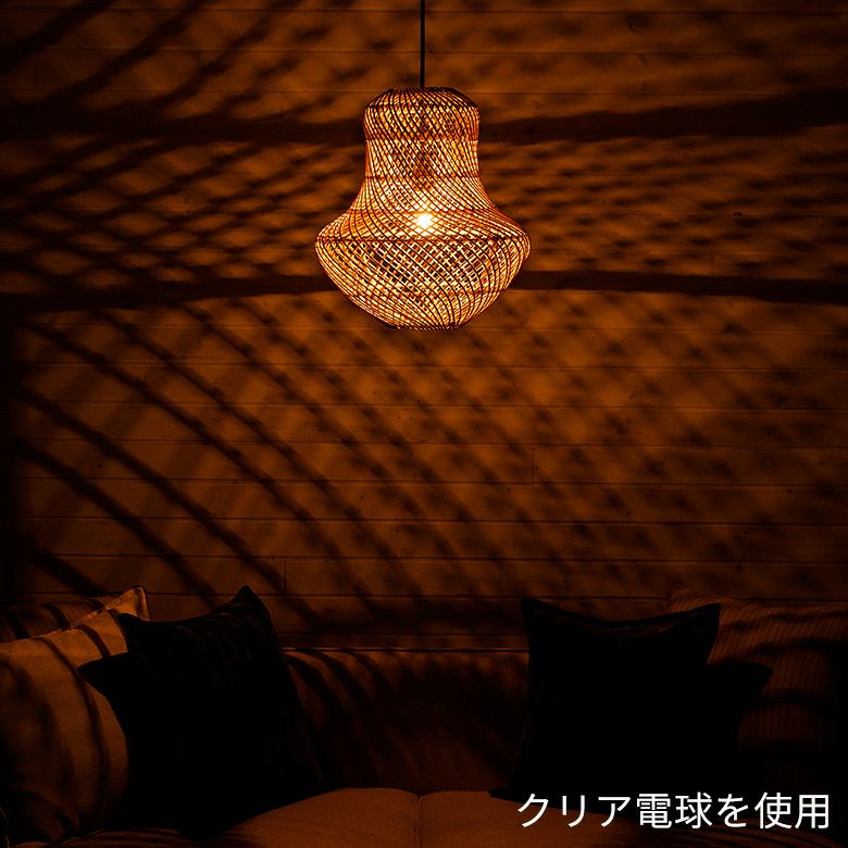 天然のひょうたんランプにLEDの台付きます ライト・照明
