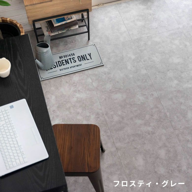 新品未使用】フロアタイルコンクリート調 ライトグレー（定価9,940）×6 