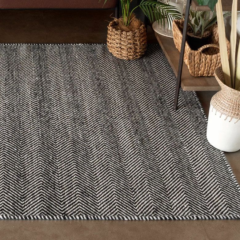 緊急値下げ　おしゃれラグ india woolラグ 140x200 ラグ ラグマット コットン ウール 140×200cm 約 1.5畳