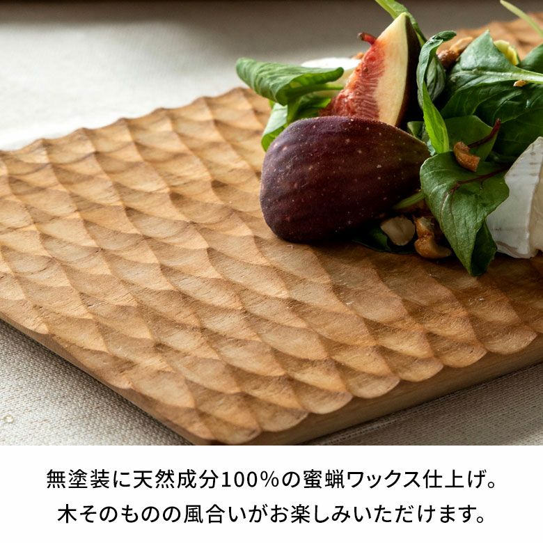 カッティングボードプレート木製チークウッド約Ｗ19×D28×H1.5お皿TEAKWOODカフェトレイトレー食器皿名栗加工天然木チーク材木ウッドランチプレートカフェプレートおしゃれ可愛いかわいい北欧カフェ風アジアン雑貨[13874]