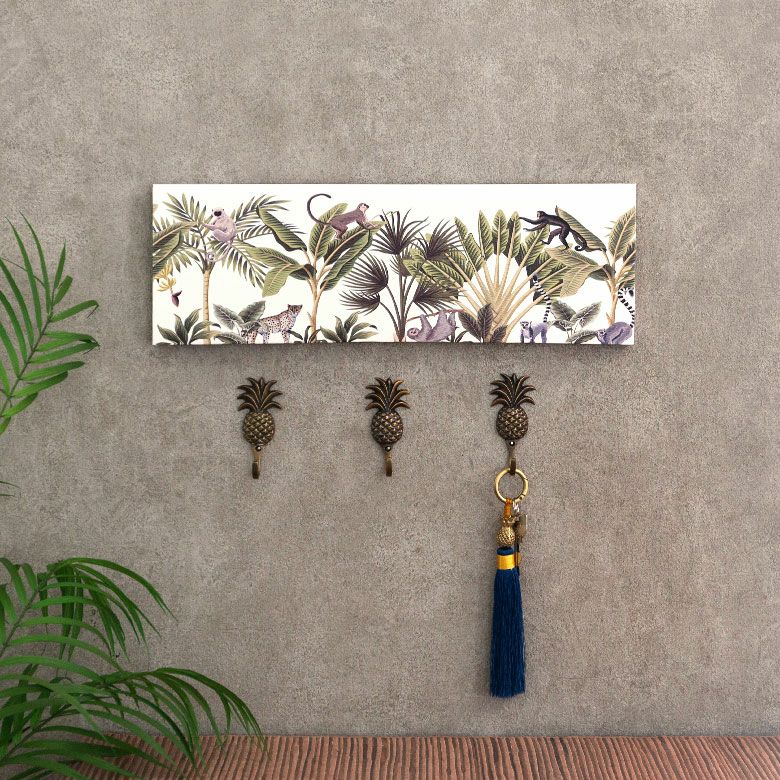 アートパネル ボタニカル 動物 植物 ヤシの木 イラスト アートフレーム