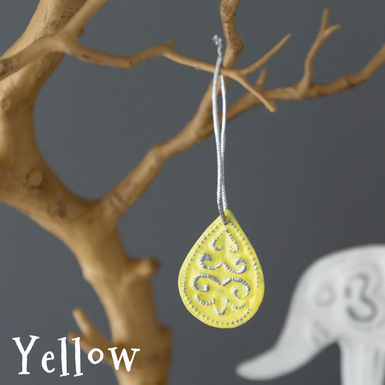 メール便対応】オーナメント アルミ製 しずく 雫 雨 涙 ドロップ