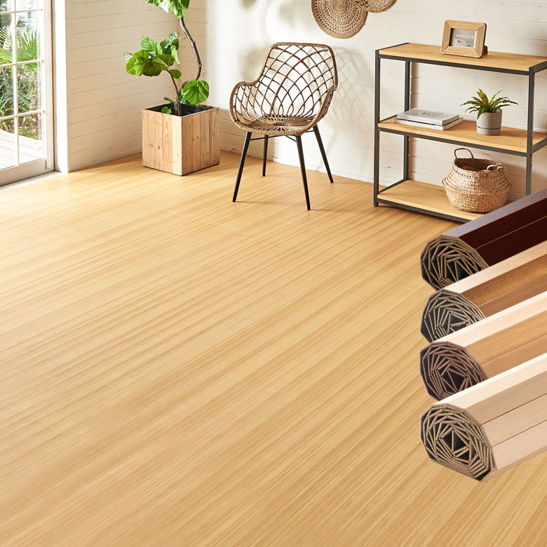 激安ウッドカーペット260x350cm/フローリングカーペット