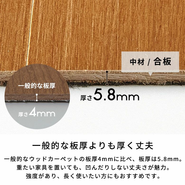 軽量ウッドカーペット団地間6畳用約243×345cmCS-00シリーズ抗菌消臭シリーズエコキメラ1梱包タイプ・あす楽対応品天然木低ホルマリンフローリングリフォームフローリングカーペット6帖和室6畳かーぺっとおしゃれマット[CS-00-D60]