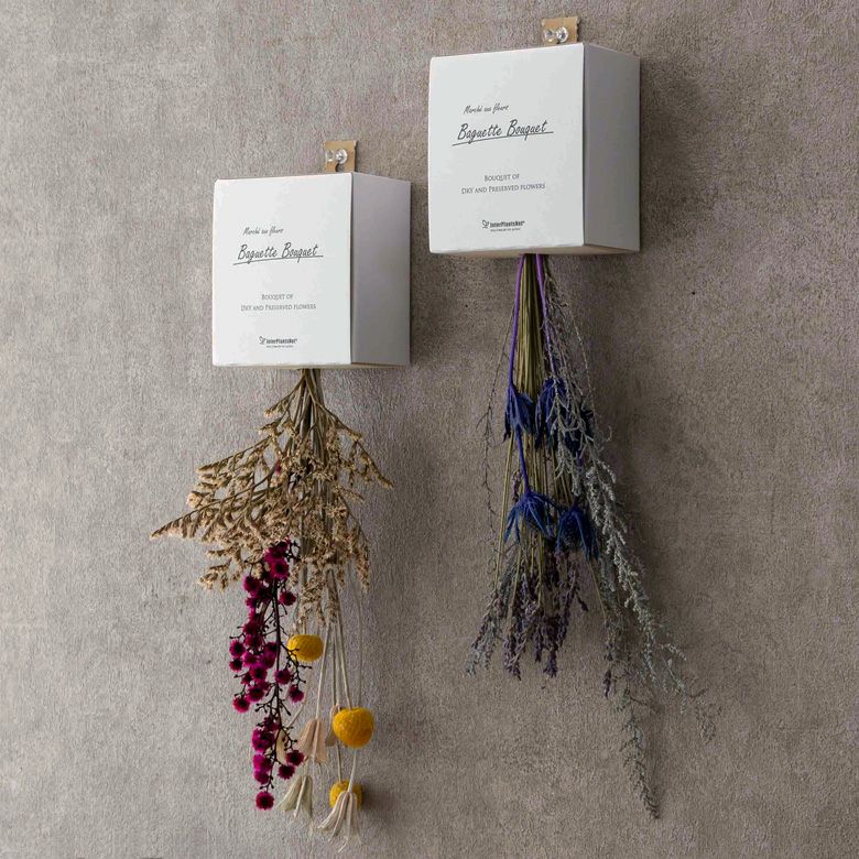 ドライフラワー プリザーブドフラワー ブーケ 長さ約47cm ボックス付き