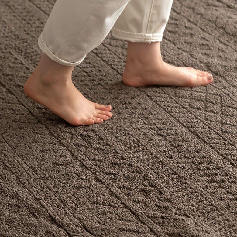 ラグ ラグマット タフト 185×240cm 国産 ケーブル 防ダニ [96038 ラグ ラグマット タフト 185×240cm 国産 ケーブル 防ダニ [96038