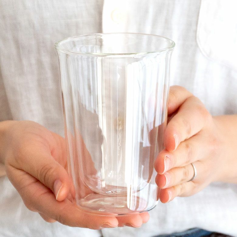 グラス ダブルウォール 耐熱ガラス 290ml 2層構造 クリア [90387