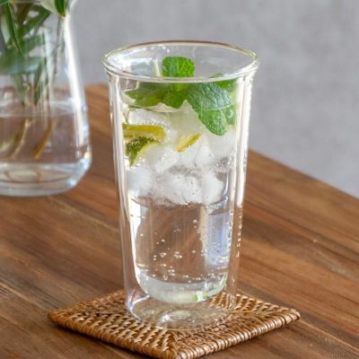 グラス ダブルウォール 耐熱ガラス 340ml 2層構造 クリア [90388]【 ダブルウォールグラス コップ 電子レンジ可 食洗機可 ビアグラス 2重 ２層 ホット アイス おしゃれ シンプル 耐熱 KINTO】