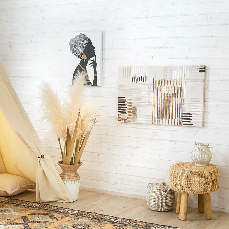 インテリア 絵画 題ー女と静物ー F50号 迷わ