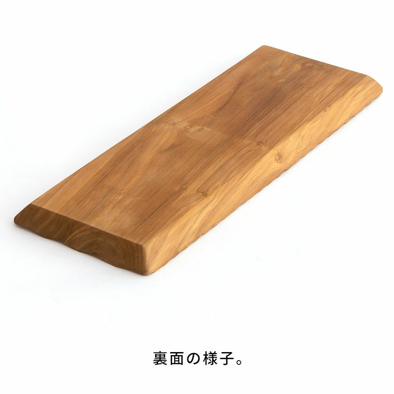 プレート木製チークウッド約Ｗ40cmD15cm×H2cmお皿長方形長皿TEAKWOODカフェトレイトレー食器皿天然木チーク材木ランチカフェプレートパーティーおしゃれかわいい北欧カフェ風キッチンバリアジアン雑貨[13972]