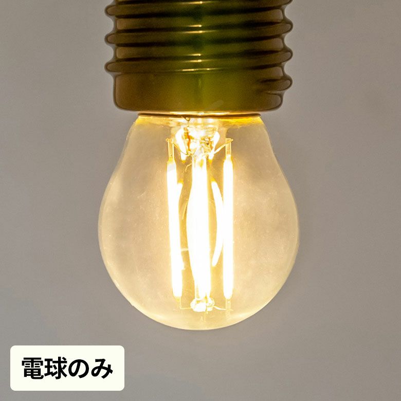 LED電球 レトロランプ エジソン型 梨型 電球色 直径4cm E26 クリア 400