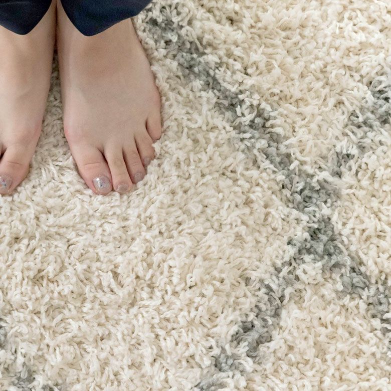 ベニオワレン風シャギーラグ 100×140cm モロカンデザイン ベニオワレン風シャギーラグ 100×140cm モロカンデザイン