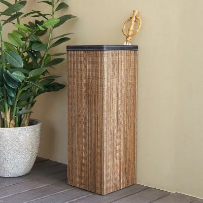傘立て パームリディ 天然素材 角型 ブラウン 茶 約 W19.5×D19.5×H59cm  [13992]【 傘たて 傘置き かさ立て 傘スタンド 傘収納 玄関収納 おしゃれ 北欧 ナチュラル アジアン 雑貨 アジアン雑貨 和風 和モダン 和風