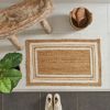 玄関マットラグスクエア長方形ジュートラグネイビーライン約50×80cm[34532]【ラグマット四角角型天然素材カーペット絨毯じゅうたん屋内室内夏春秋冬オールシーズンおしゃれ北欧ナチュラルBOHOボーホーアジアン雑貨アジアン雑貨】