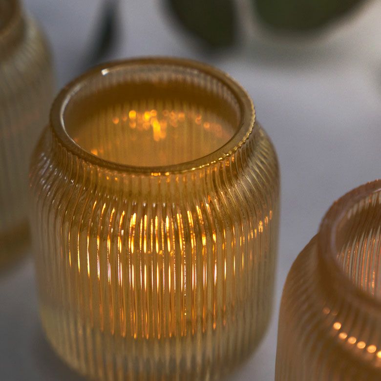 キャンドルホルダー キャンドルスタンド 円柱 丸型 ガラス製 ゴールド