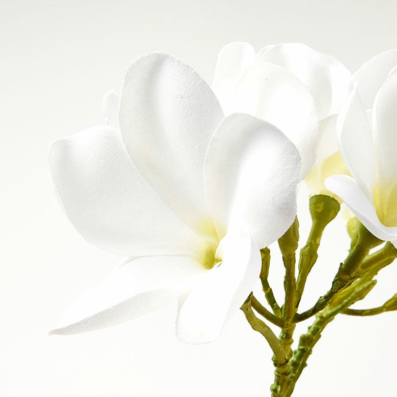 プルメリア花型シャンデリア ホワイト リモコン付き フェイクフラワー プルメリア フランジパニ 高さ 30 cm 枝付き 花